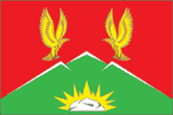 Flag of the Sayansky District where the last Kamassians lived.